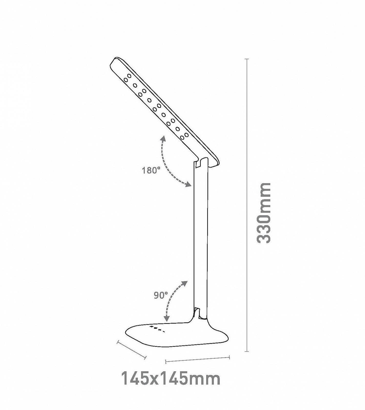 Настільна лампа TEVEA 4 Вт Регульована Годинник Календар Температура Будильник, фото №3