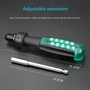 Отвертка с трещоткой 11 в 1 Телескопическая отвертка с трещоткой Набор для ремонта ручных инструментов для бытовой техники DIY synthetic.ua - Фото 1