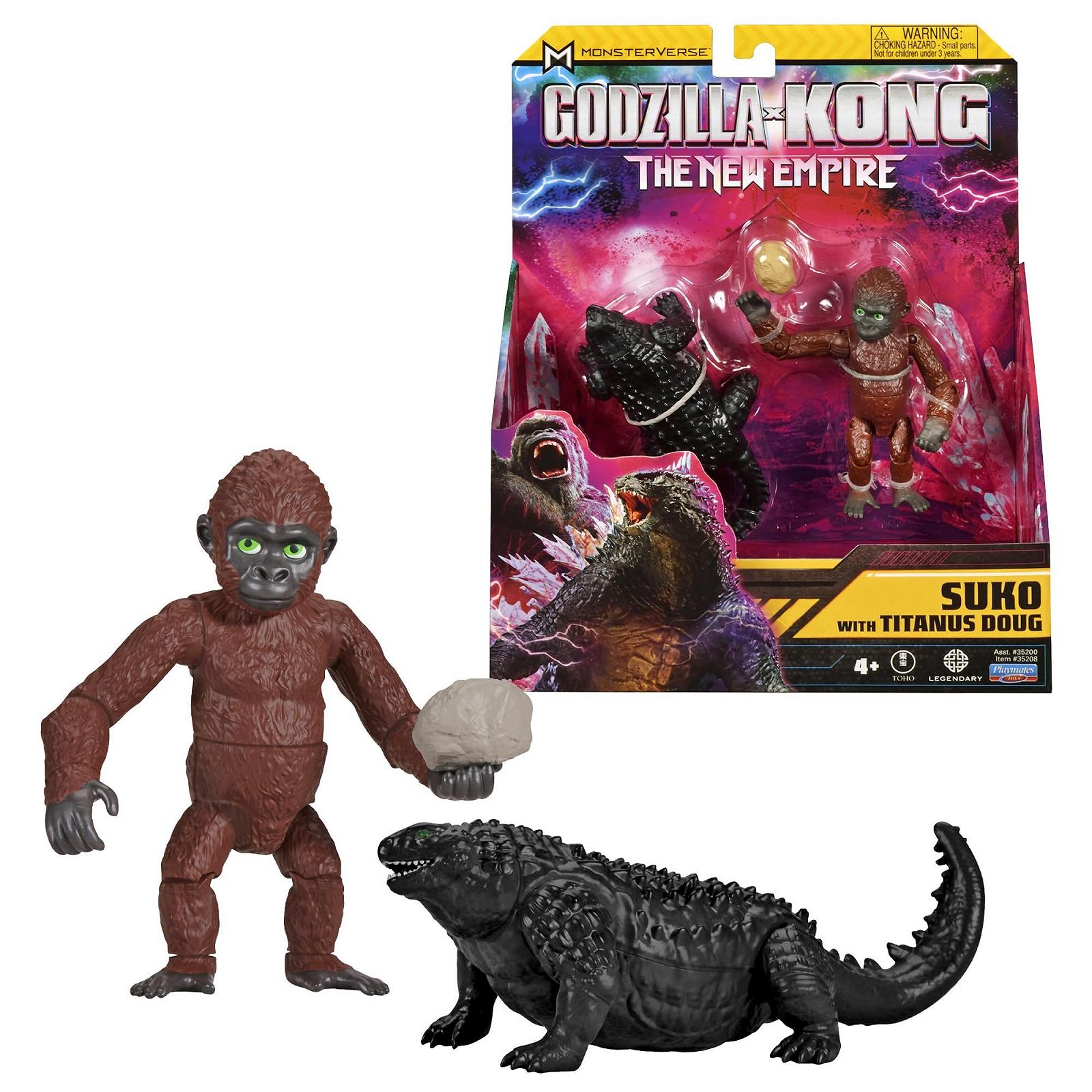 Игровая фигурка Godzilla x Kong: The New Empire Suko и Titanus Doug, 15,24 см, фото №1