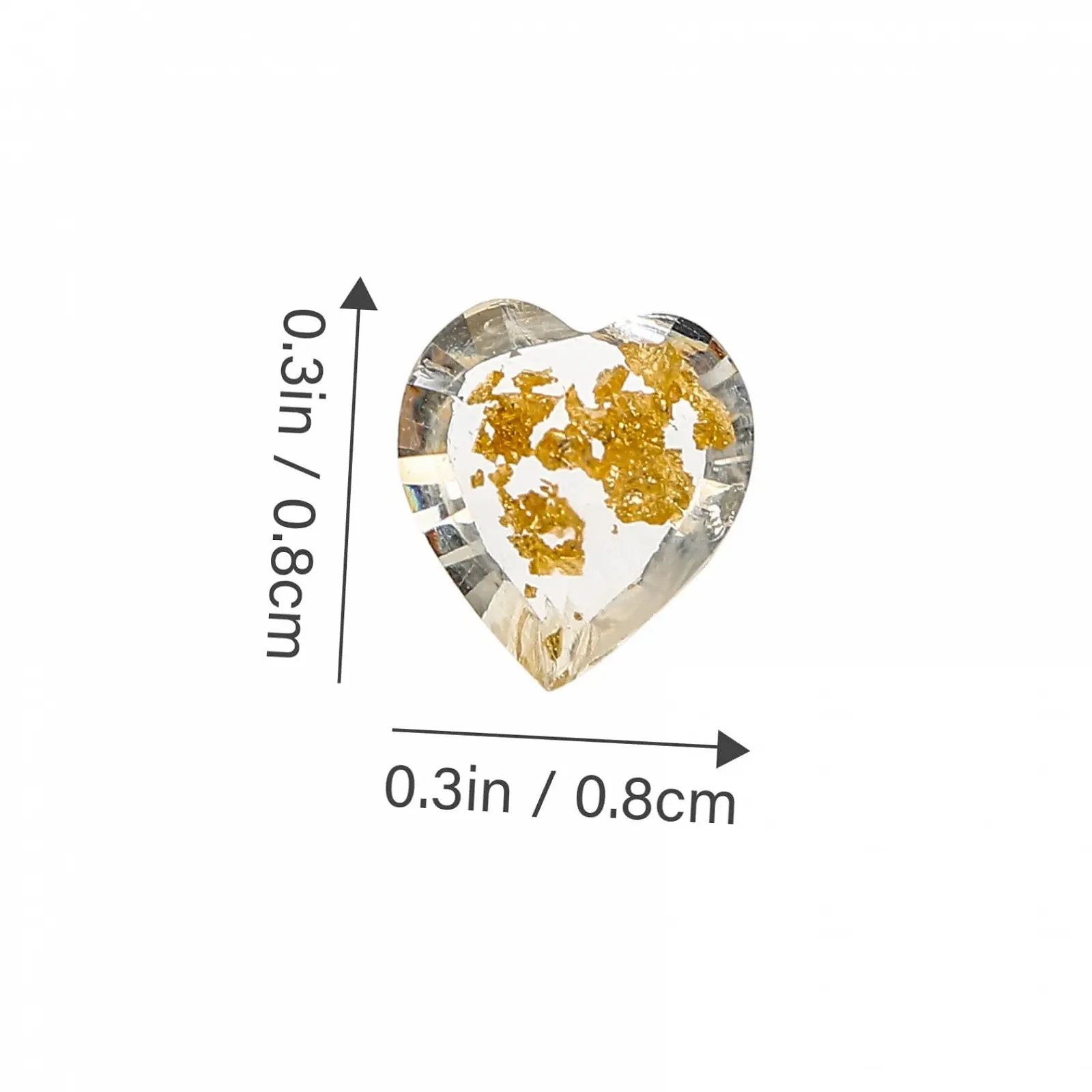 Набор для ногтей Healvian 200 шт. украшения для ногтей стекло 3d, фото №5