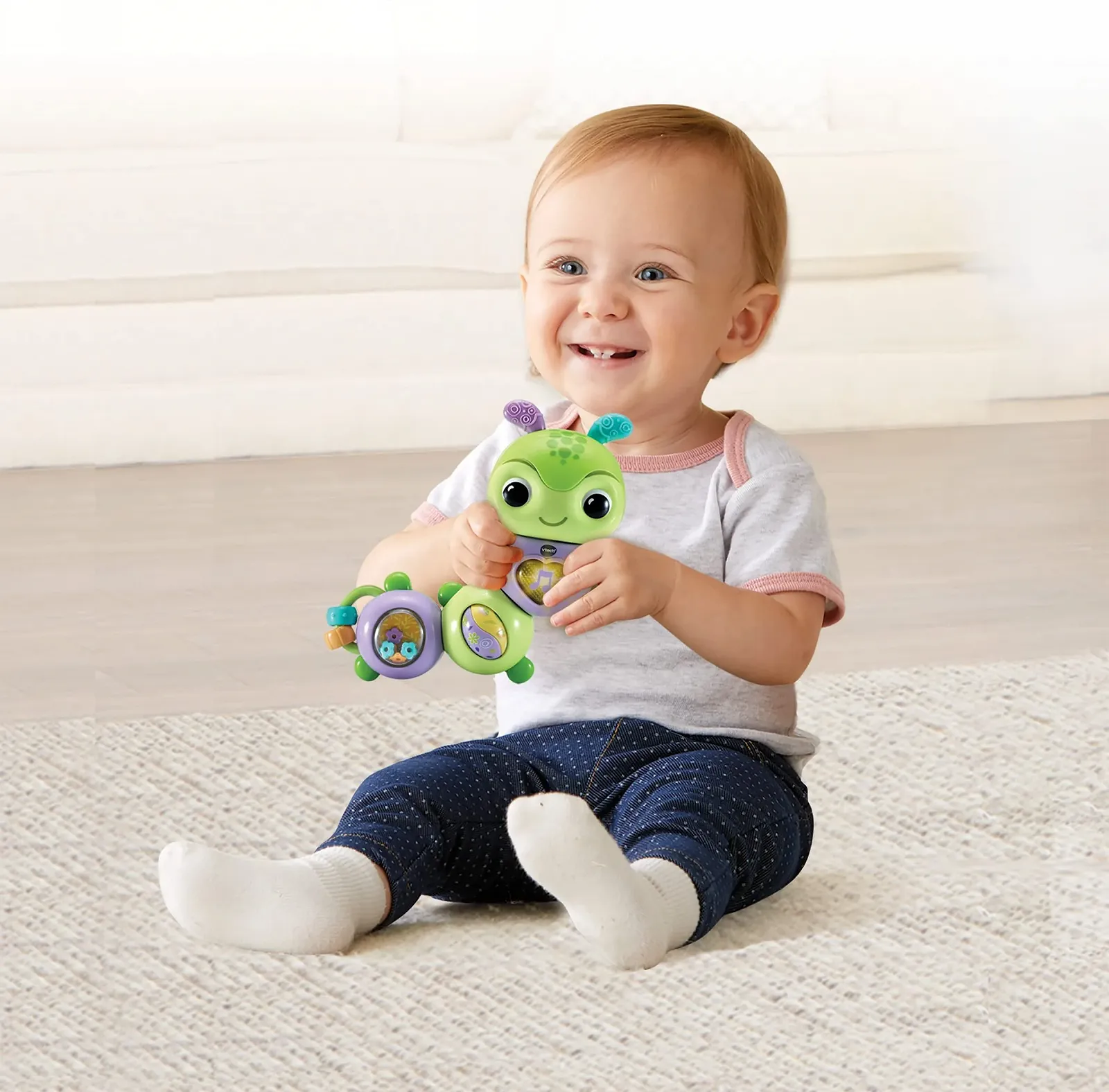 Игрушка для развития моторики, которая говорит и поет VTech Spinning Fun Caterpillar, фото №5