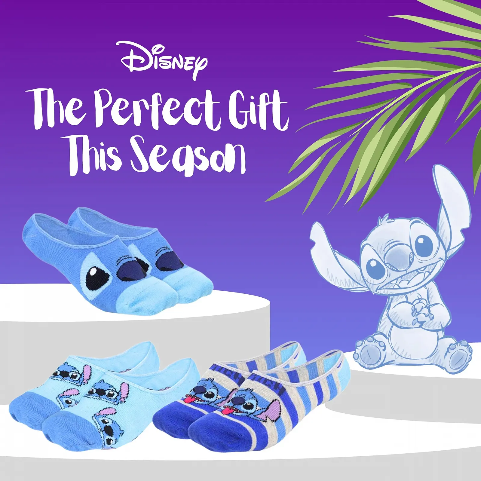 Шкарпетки Disney Stitch для жінок, короткі та класичні невидимі шкарпетки з дизайном Stitch, розміри EU 36-46, фото №7 Шкарпетки Disney Stitch для жінок, короткі та класичні невидимі шкарпетки з дизайном Stitch, розміри EU 36-46, фото №7