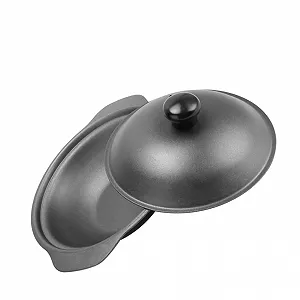 Кастрюля для риса чугунная с крышкой термостойкая - Фото 1