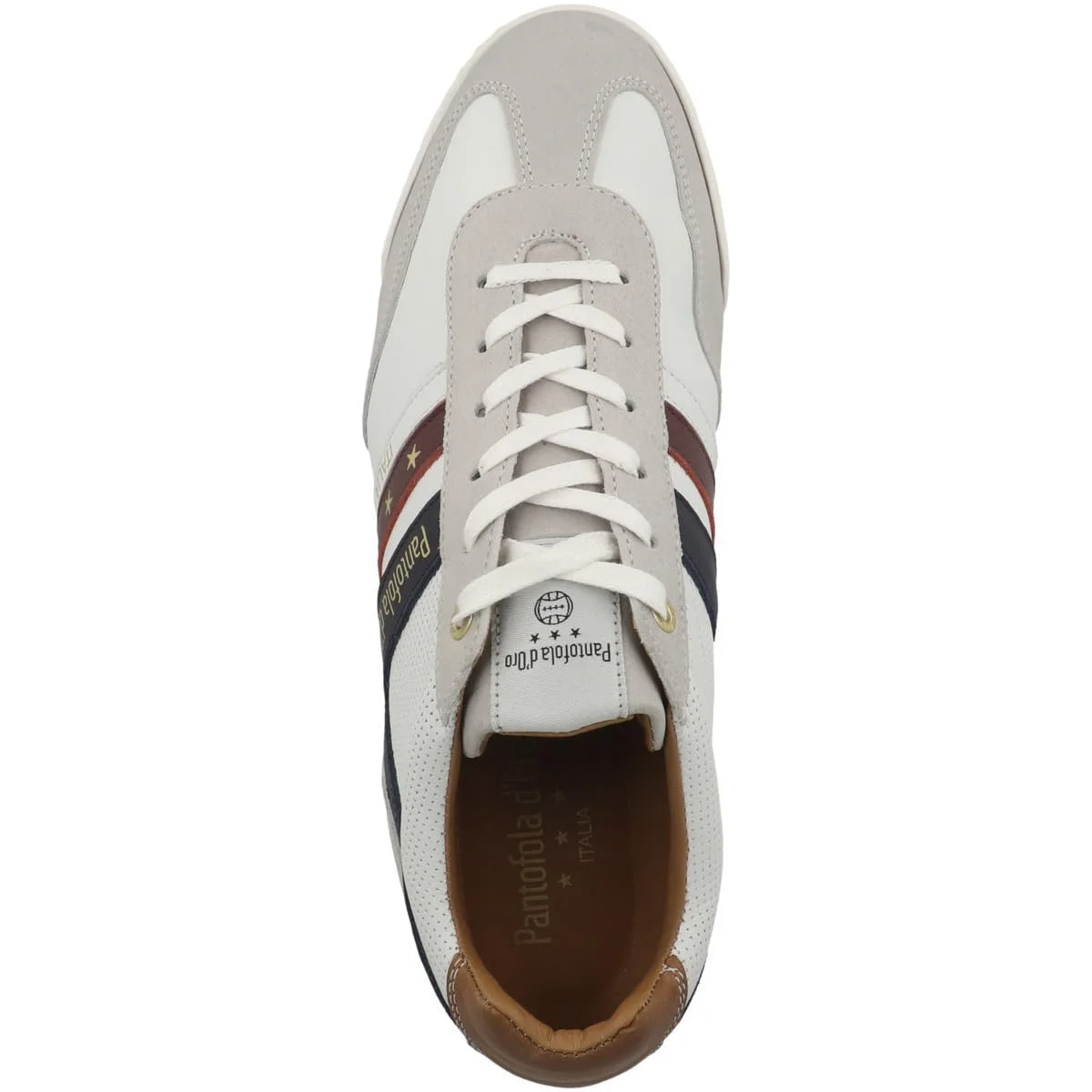 Кеди Pantofola d'Oro Vasto Uomo Low Білий/Світло-сірий, фото №2