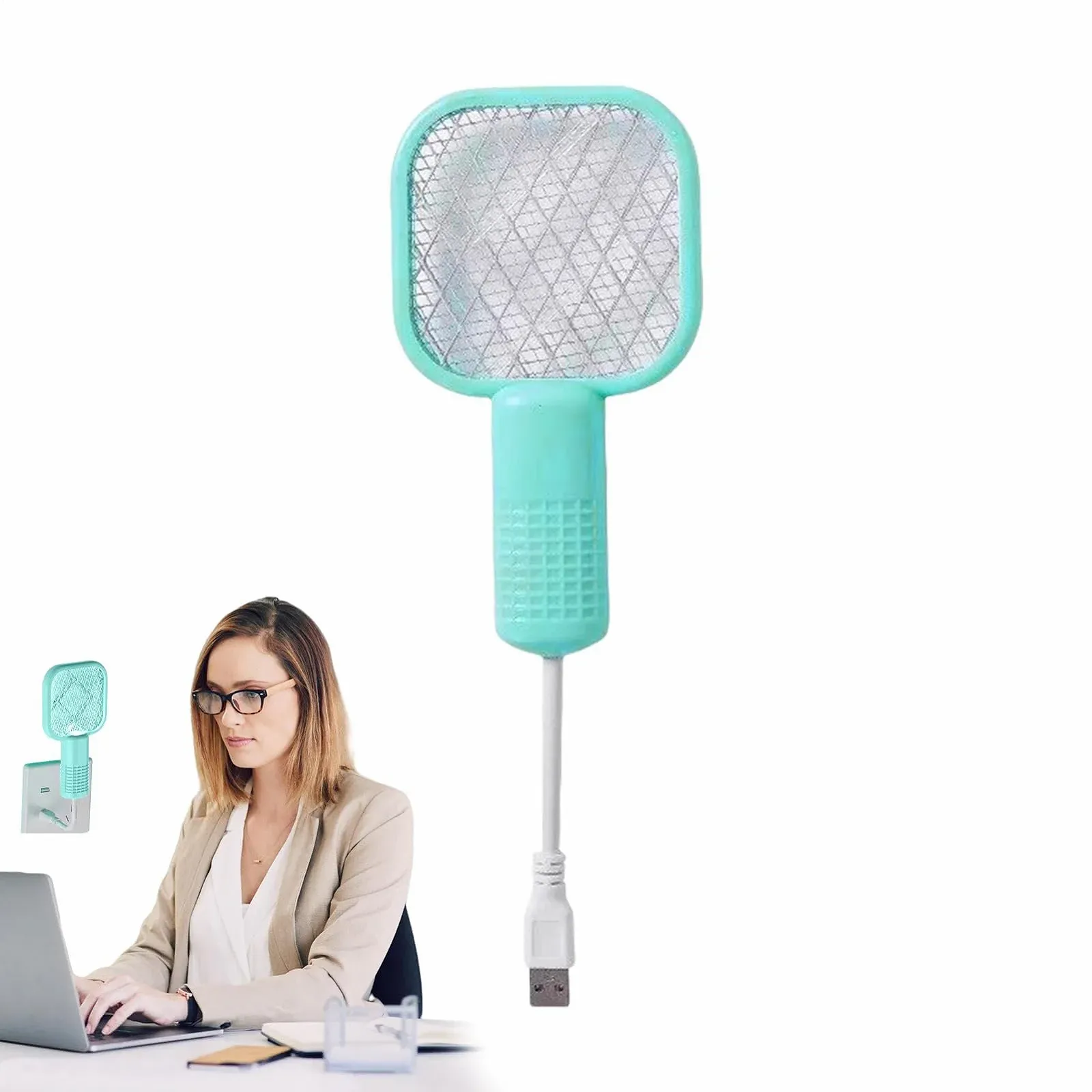 Електрична мухобійка Fly Zapper з приваблюючим LED-світлом для дому та офісу, фото №8