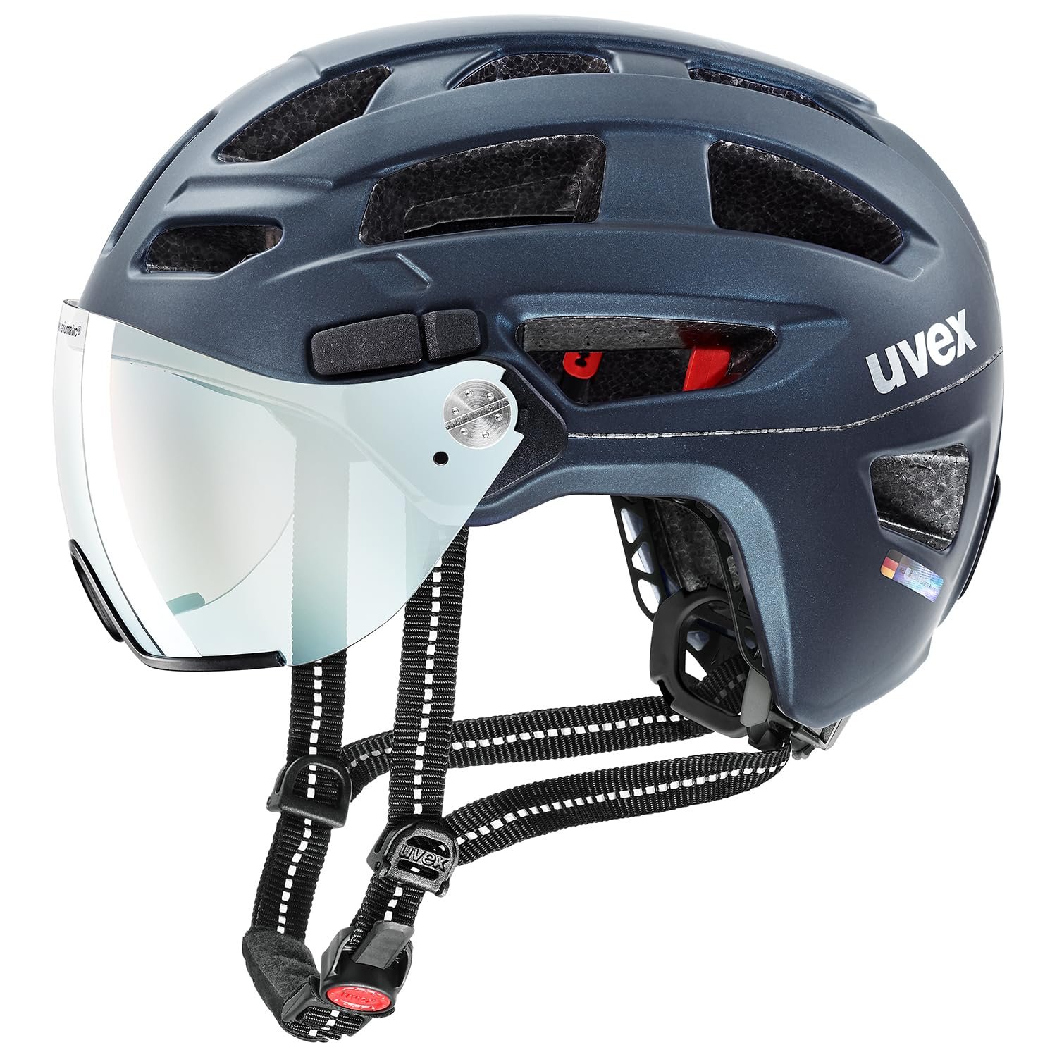 Шлем Uvex Finale Visor V с автоматическим затемнением визора, вкл. LED-свет, фото №1