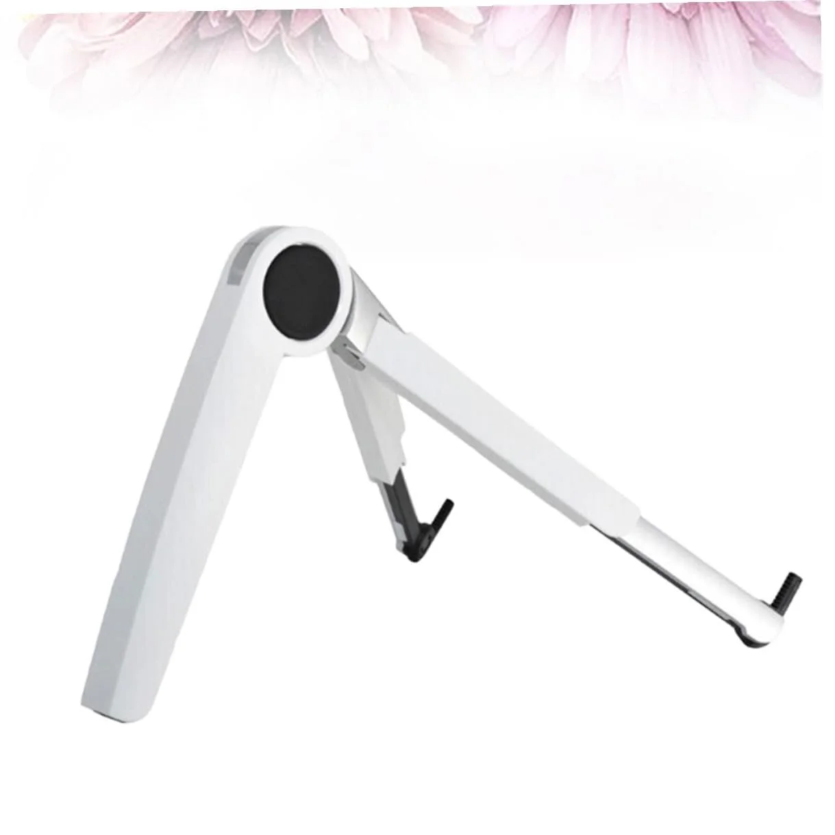 Підставка для ноутбука трикутна алюмінієва Yardenfun складана регульована стабільна для планшета охолоджуюча для офісу дому подорожей біла, фото №1