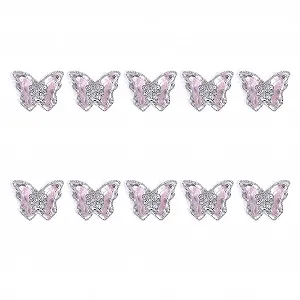 Підвіски для нігтів Luxus-Zirkon, стрази, дорогоцінне каміння, метелики, кристали - Фото 1