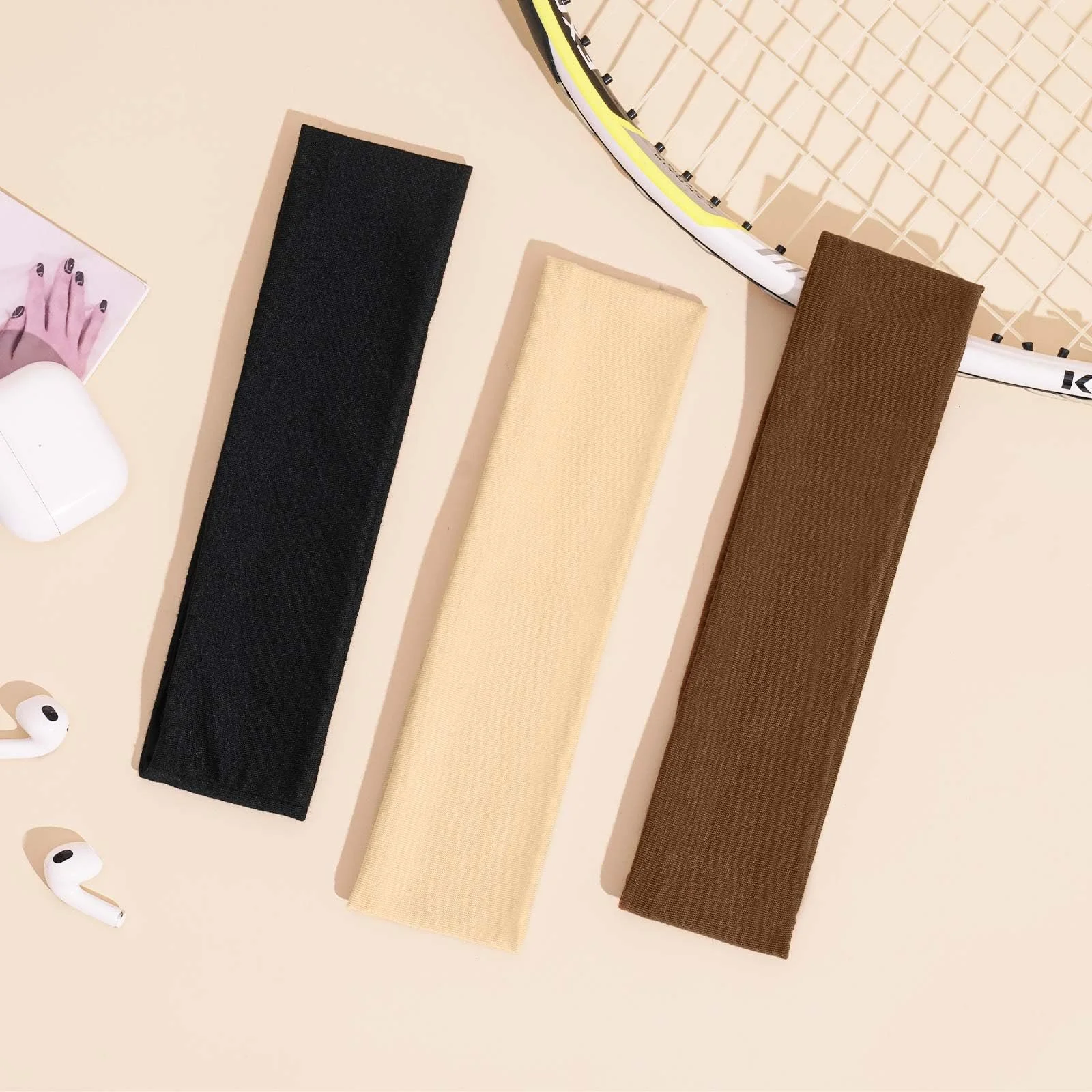 Тонкий Жіночий Пов'язка 3 шт. Спортивний, фото №7 Тонкий Жіночий Пов'язка 3 шт. Спортивний, фото №7