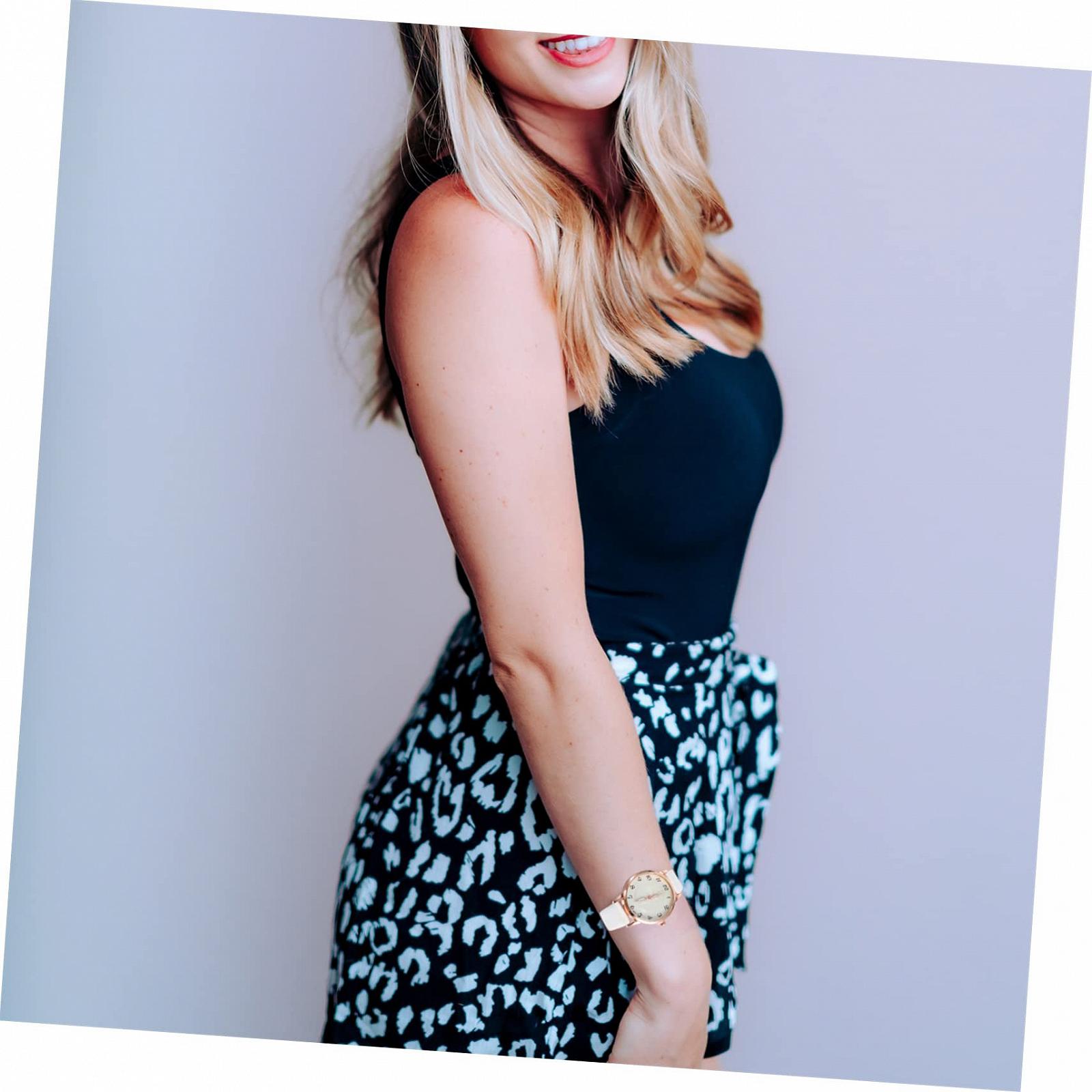 Часы женские OATIPHO Золотой Золотые Часы для девочек Тонкий Ремешок Цифровой Золотой Автоматический Браслет Женский Белая Pu-Кожа, фото №5 Часы женские OATIPHO Золотой Золотые Часы для девочек Тонкий Ремешок Цифровой Золотой Автоматический Браслет Женский Белая Pu-Кожа, фото №5