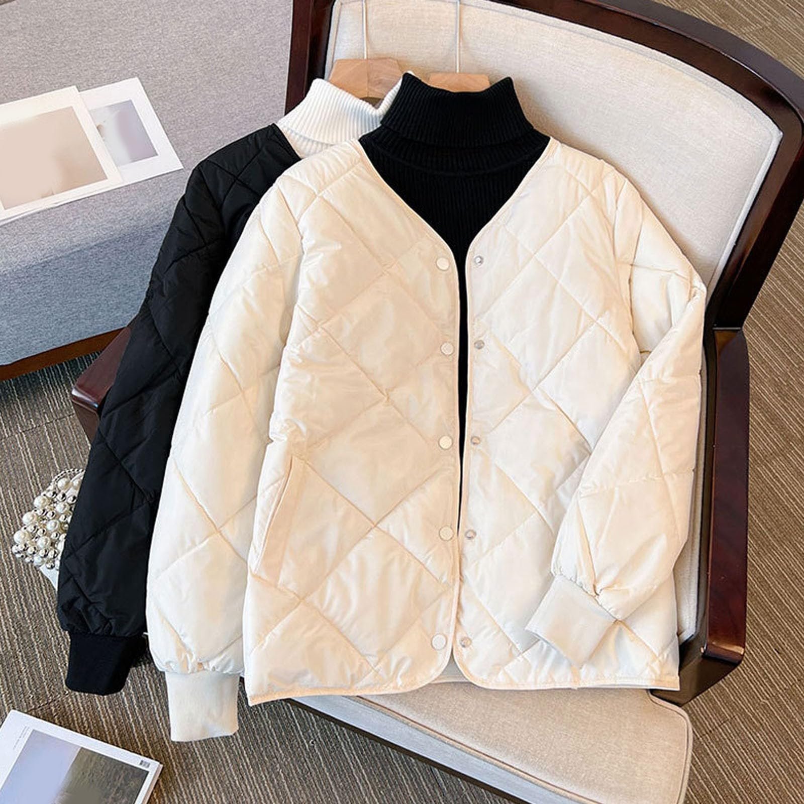 Женская длинная куртка с хлопковым наполнителем - клетчатая короткая куртка в корейском стиле с хлопковым наполнителем, капюшоном и мехом, фото №2 Женская длинная куртка с хлопковым наполнителем - клетчатая короткая куртка в корейском стиле с хлопковым наполнителем, капюшоном и мехом, фото №2