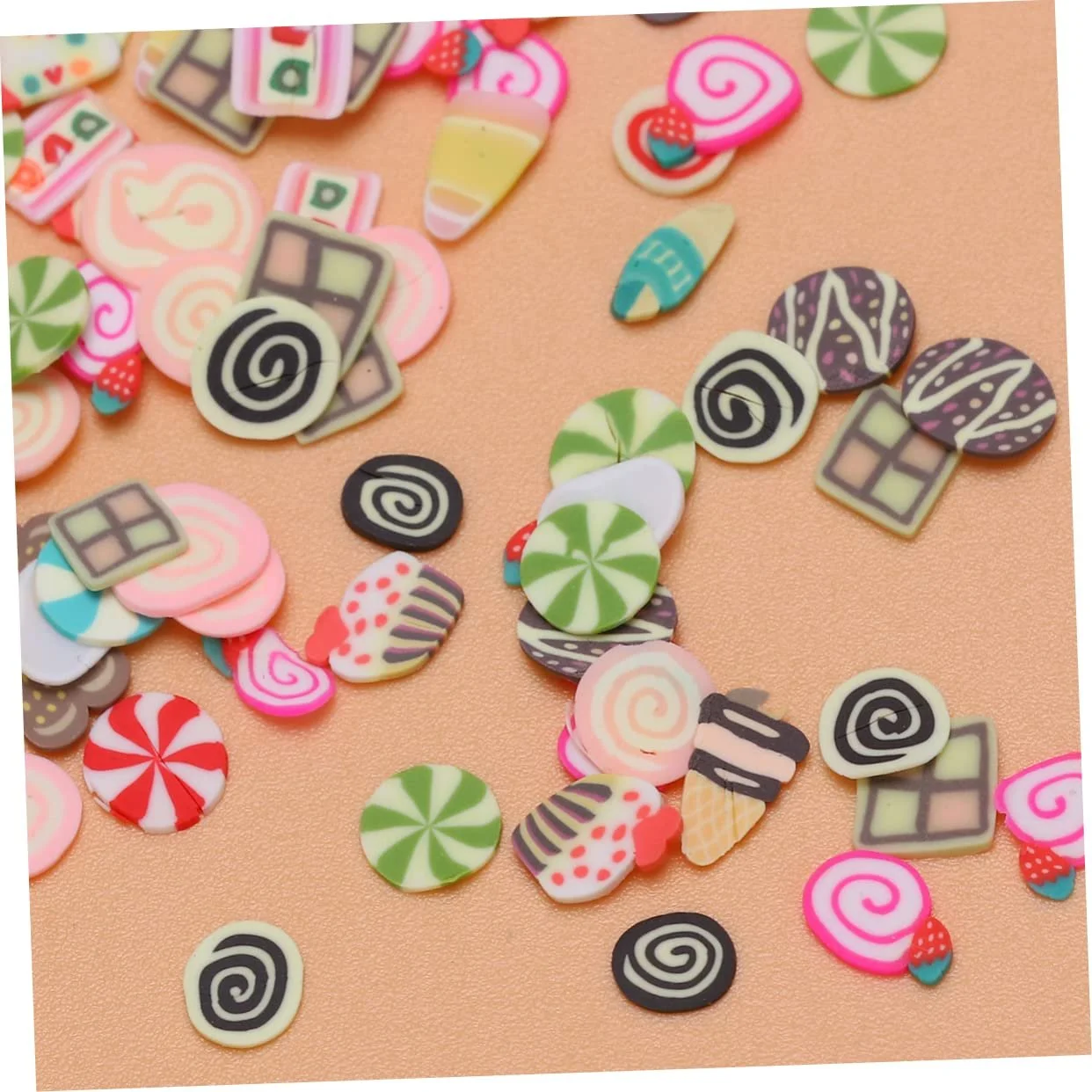 Украшения для ногтей Healvian, набор 3 шт., муляж фруктов, цветов, торта для маникюра, случайный стиль, фото №3