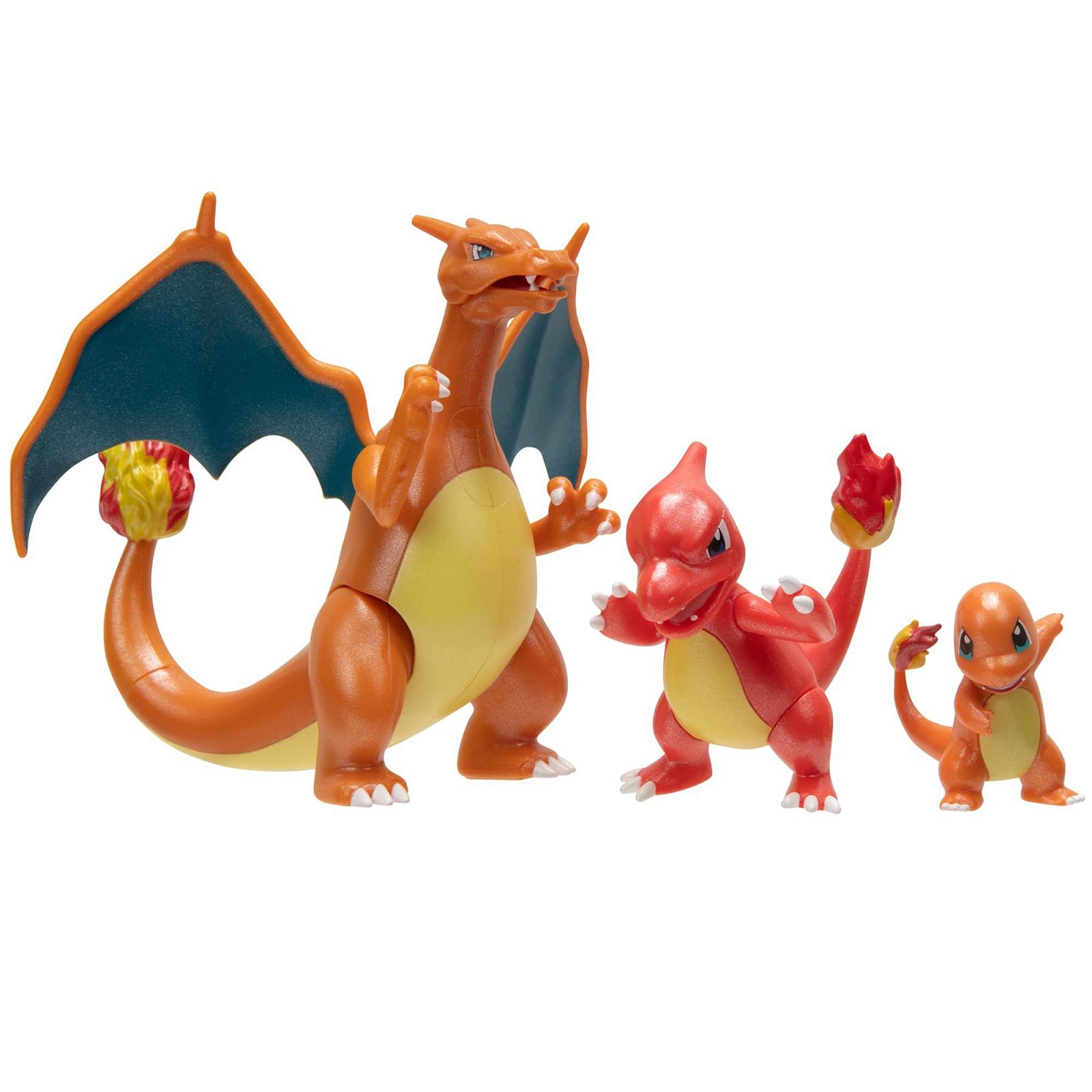 Набор фигурок Pokémon Select Development Multipacks Glumanda, Glutexo, Glurak, фото №1