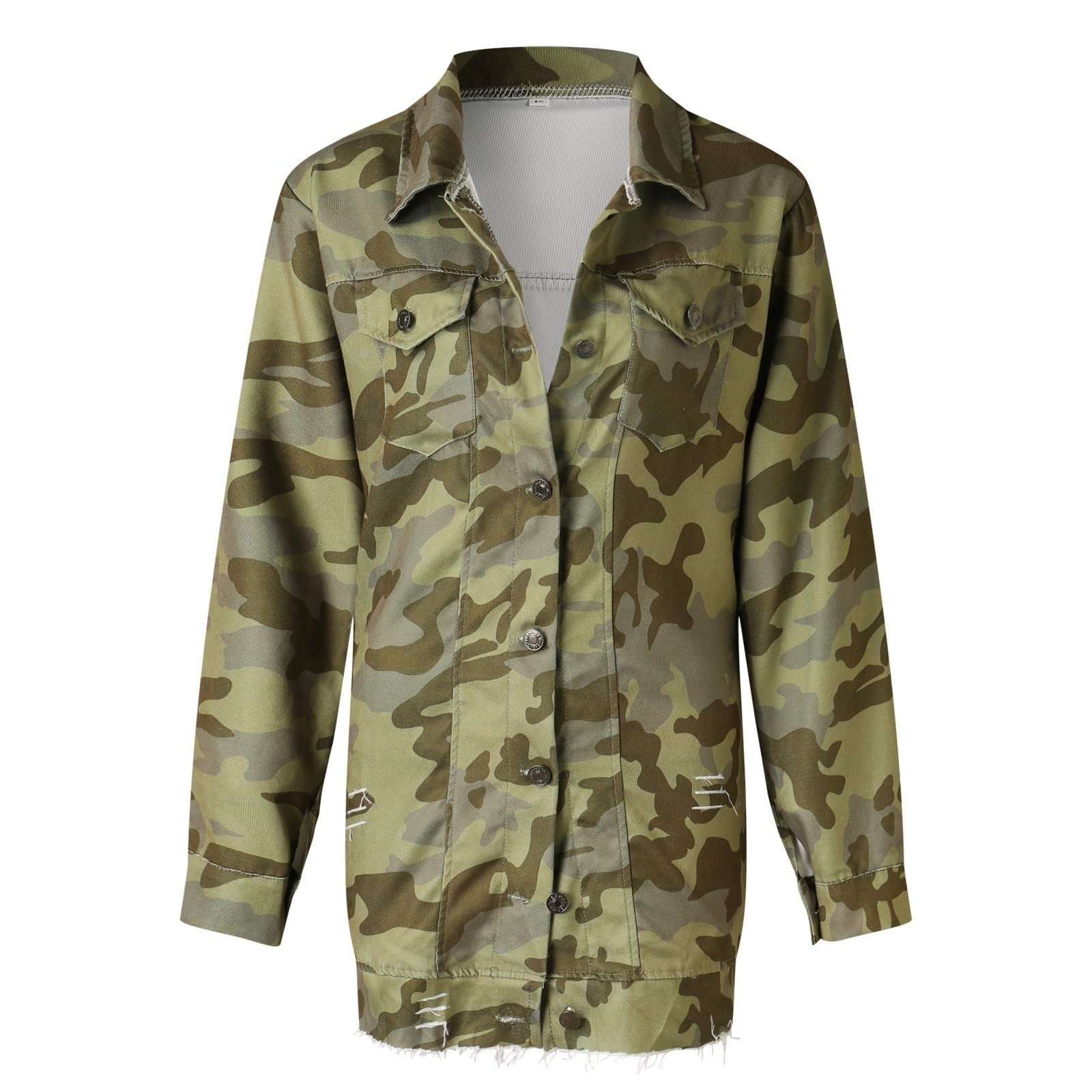 Переходная Куртка Женская Kswlwccpp Камуфляж Oversize Элегантная Джинсовая Куртка Стрейч Винтаж Летняя Куртка, фото №4