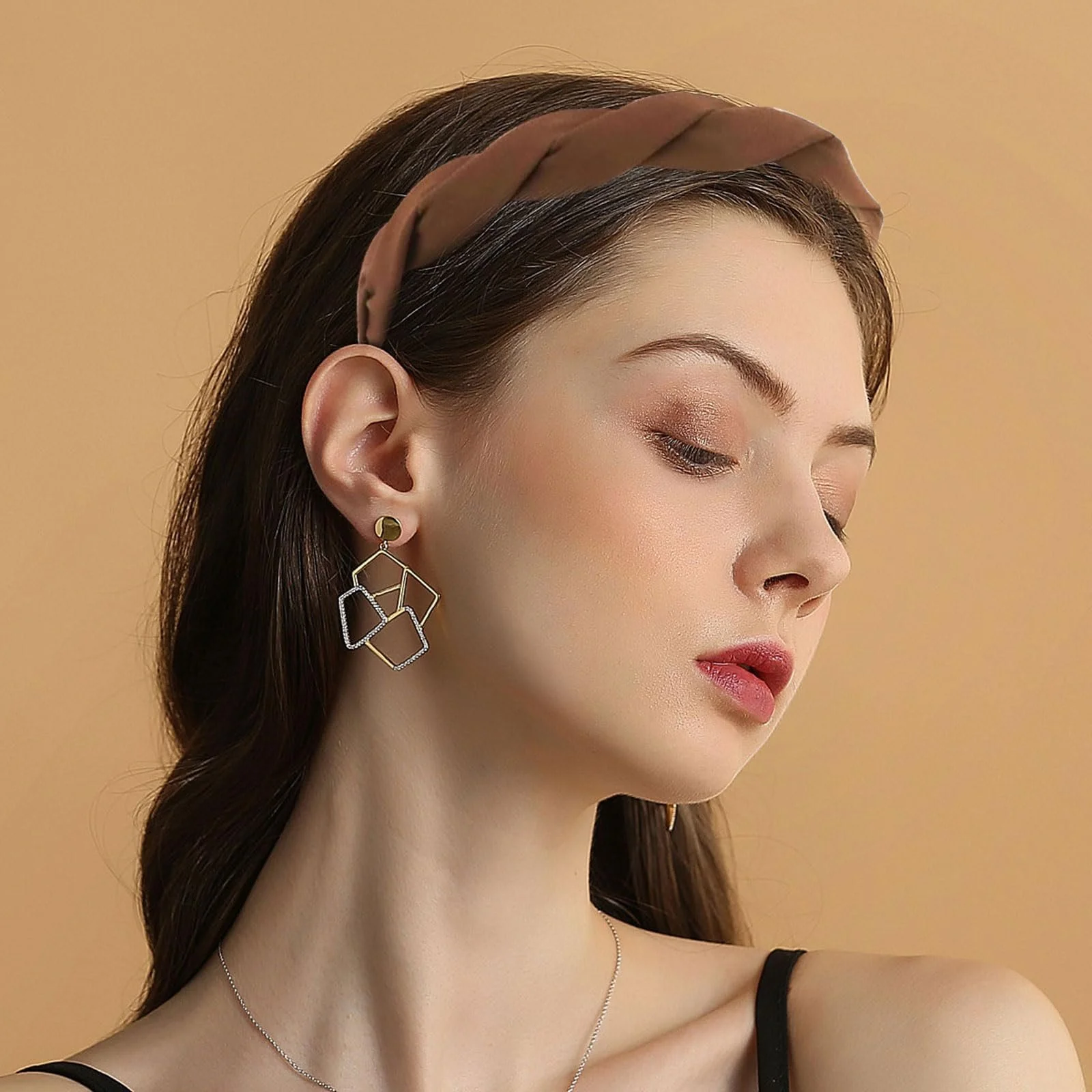 Набір тканинних пов'язок для волосся для жінок 5 шт., фото №4