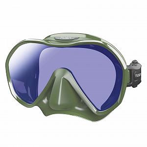 Маска TUSA Zensee Pro M-1010S для дайвінгу кольору хакі - Фото 1