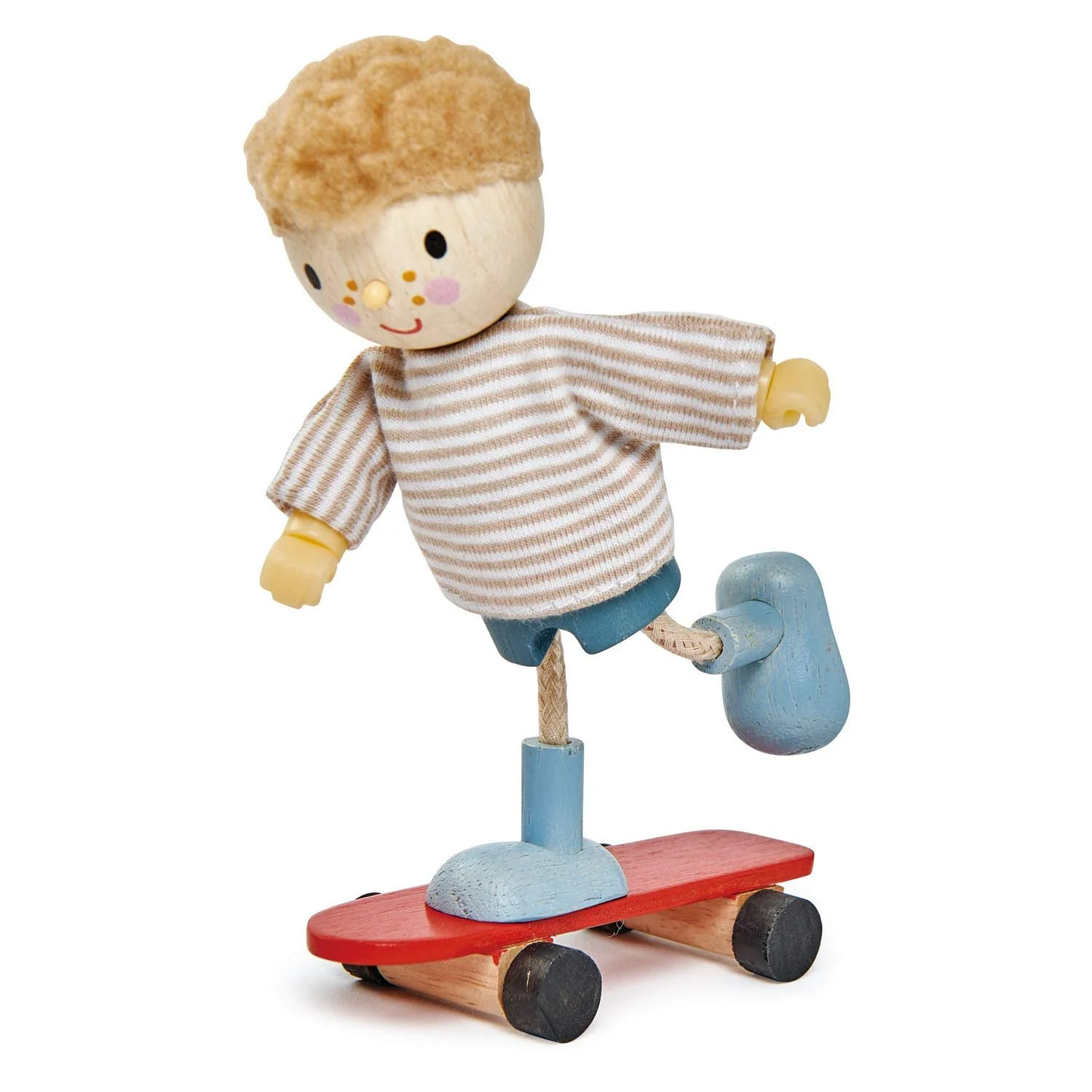 Дерев'яна лялька Edward and his Skateboard Tender Leaf Toys, багатокольоровий, TL8145, фото №1 Дерев'яна лялька Edward and his Skateboard Tender Leaf Toys, багатокольоровий, TL8145, фото №1
