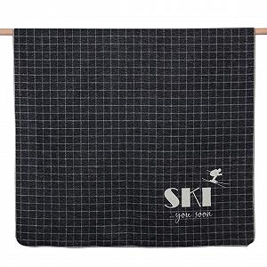 Плед David Fussenegger Silvretta 'Ski You Soon' 140 x 200 см Anthracite - Фото 1