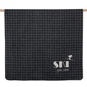 Плед David Fussenegger Silvretta 'Ski You Soon' 140 x 200 см Anthracite - Фото 1