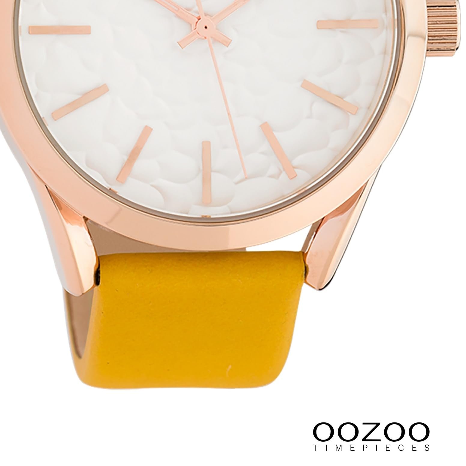 Женские часы Oozoo C10463 Ремешок кожаный 43 мм Белый/Оранжевый, Розовое золото / белый, Ремешок., фото №3 Женские часы Oozoo C10463 Ремешок кожаный 43 мм Белый/Оранжевый, Розовое золото / белый, Ремешок., фото №3