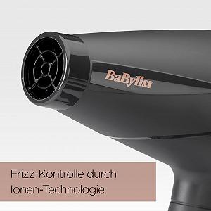 Фен BaByliss Smooth Pro 6709DE, 2100 Вт, с диффузором, ионная технология, 3 температурных режима, 2 скорости, черный synthetic.ua - Фото 1