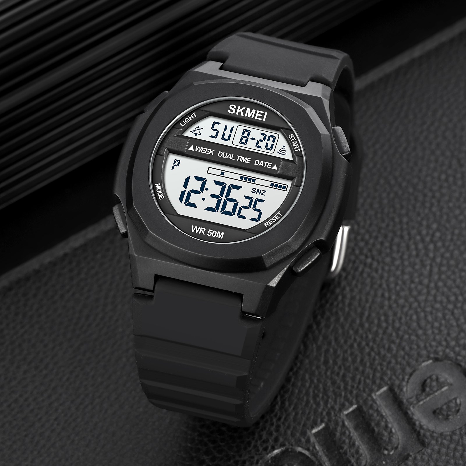 Годинник Skmei 1821BKWT Black-White, фото №4
