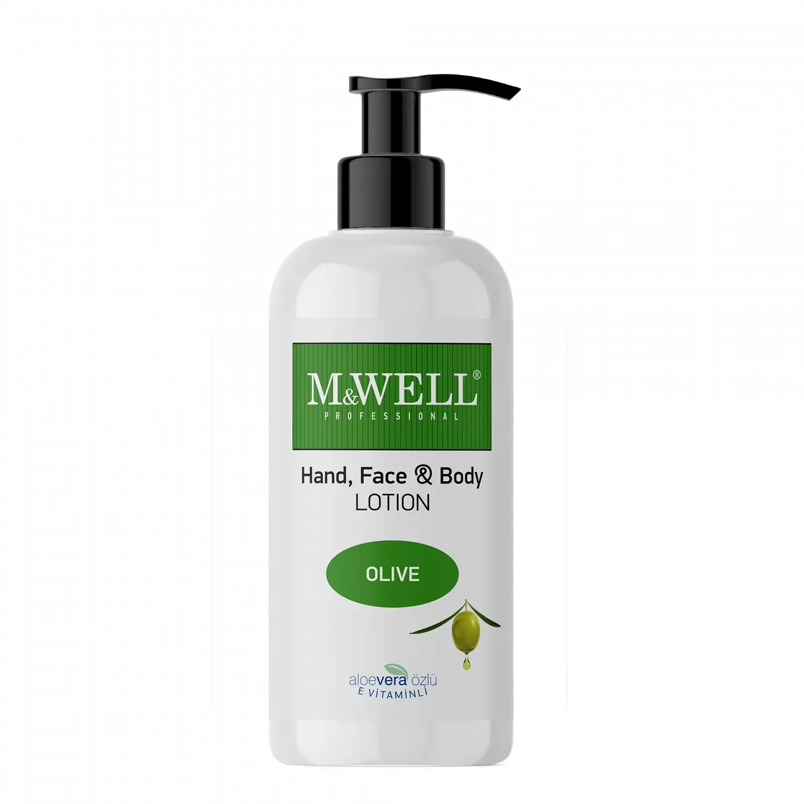Лосьйон для рук, обличчя та тіла M&WELL Olive 400 мл, фото №1