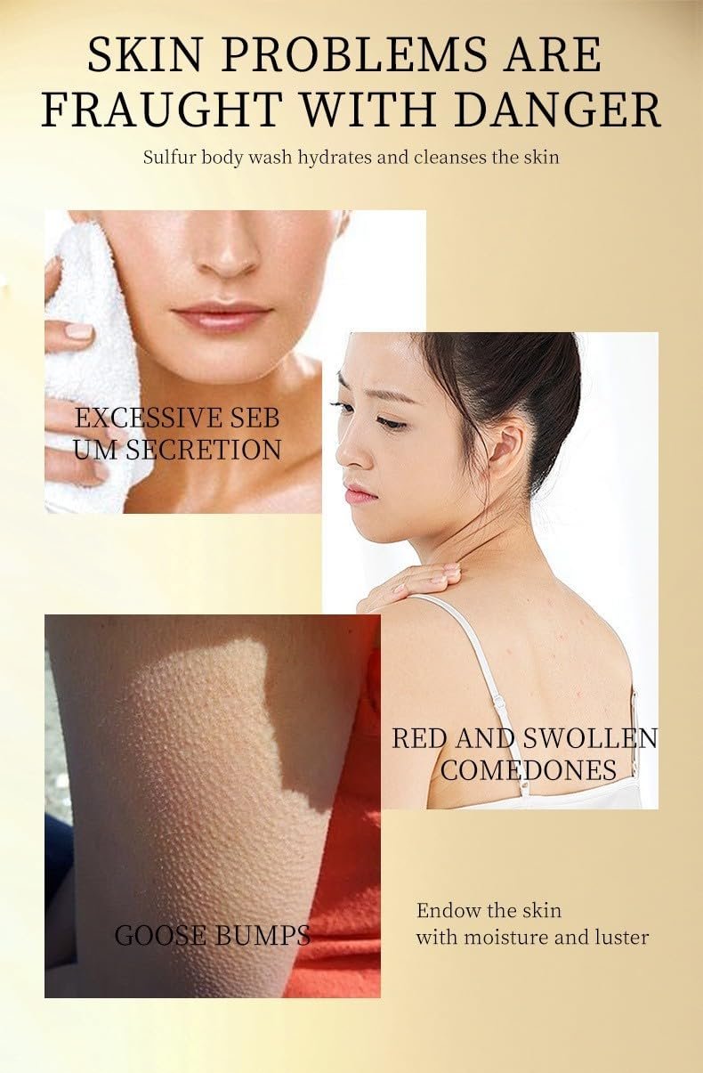 Гель для душу та рідке мило з сіркою для обличчя, тіла та волосся 300 мл, фото №2