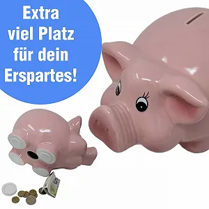 Скарбничка Michel Toys XXL Свинка synthetic.ua - Фото 1