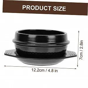 Керамический горшок NOLITOY с подносом и ложкой для супа и тушения универсальный synthetic.ua - Фото 1