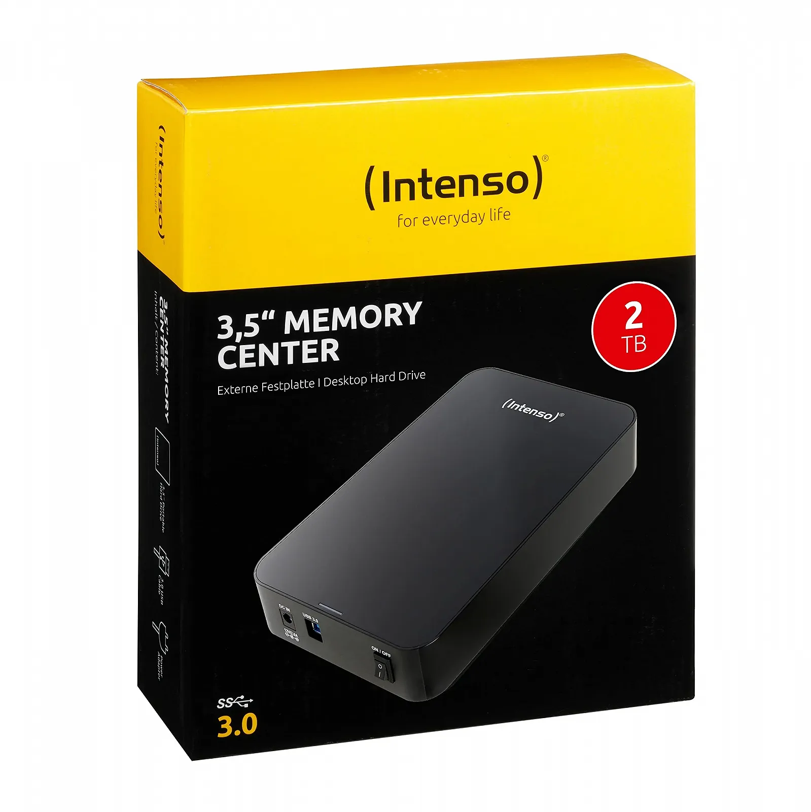 Внешний жесткий диск Intenso Memory Center 2TB 3.5" USB 3.0 Black, фото №2