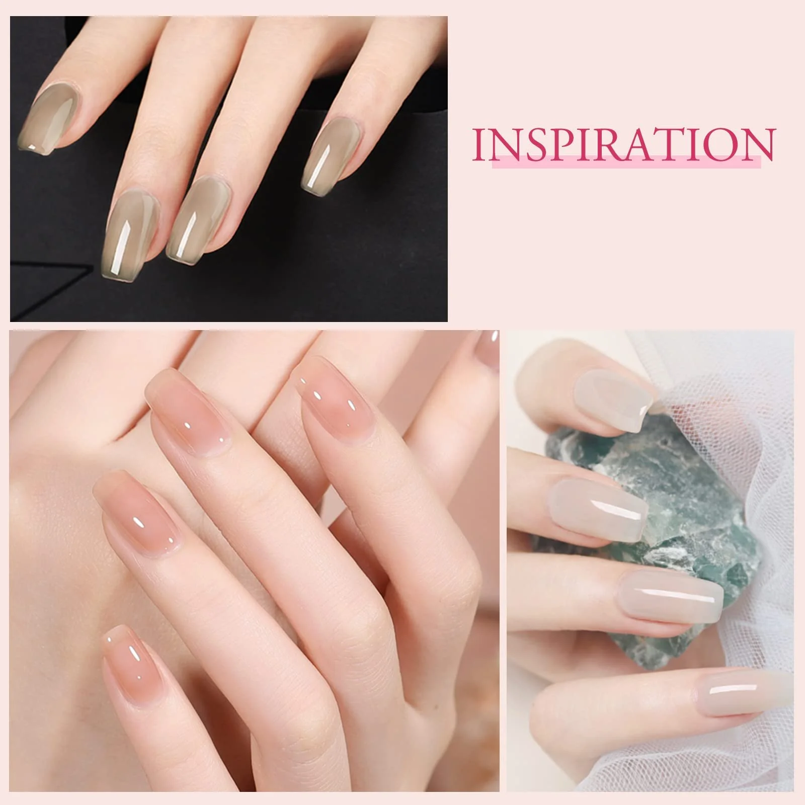 Гель-лак VENALISA Натуральний рожевий 15 мл, фото №4