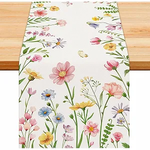 Купити Ранер для столу Spring Flowers 33 x 183 см Зелений - Фото 1 Ранер для столу Spring Flowers 33 x 183 см Зелений - Фото 1