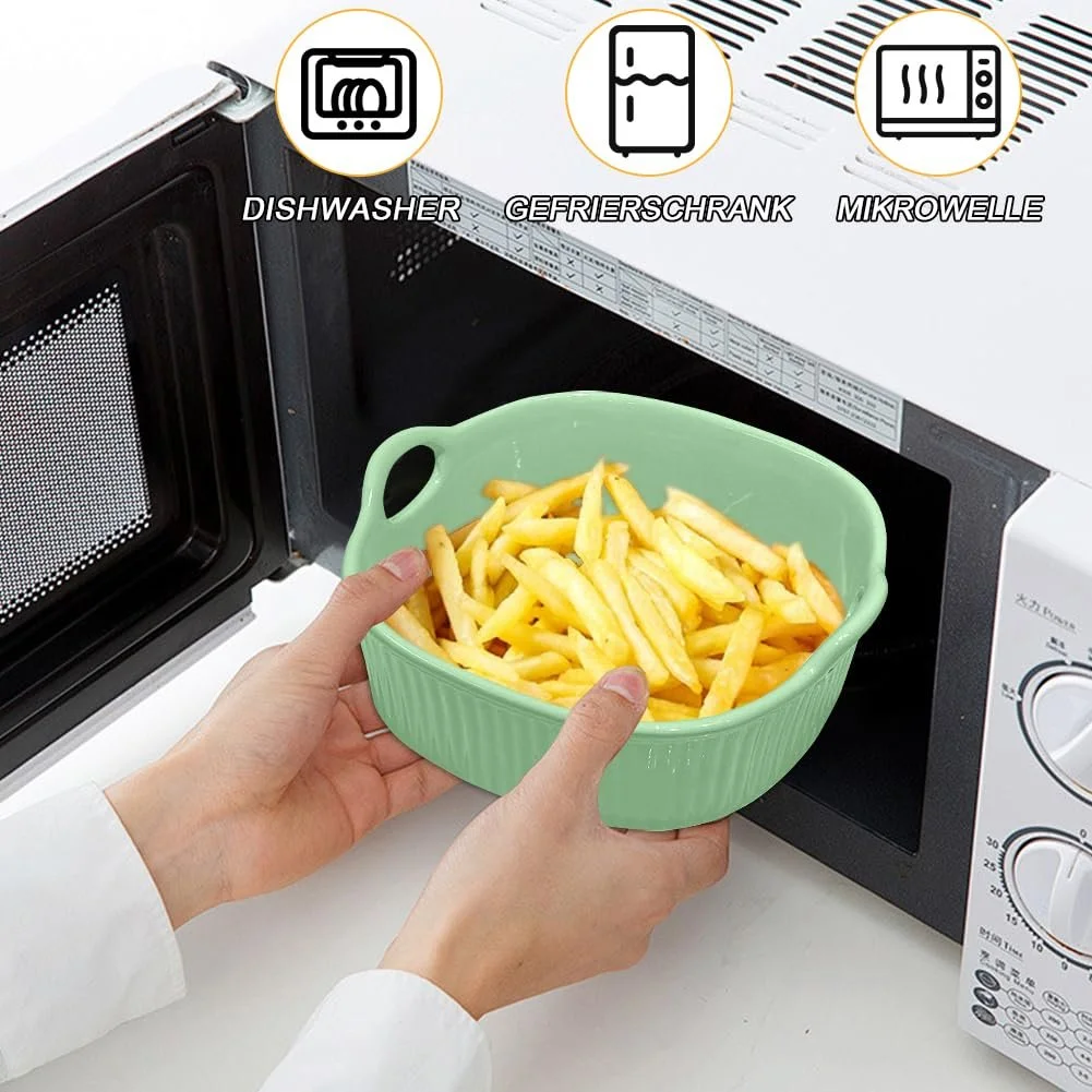 Форма для запекания квадратная керамическая 18.5 x 17 см 650 мл с ручками термостойкая, фото №4