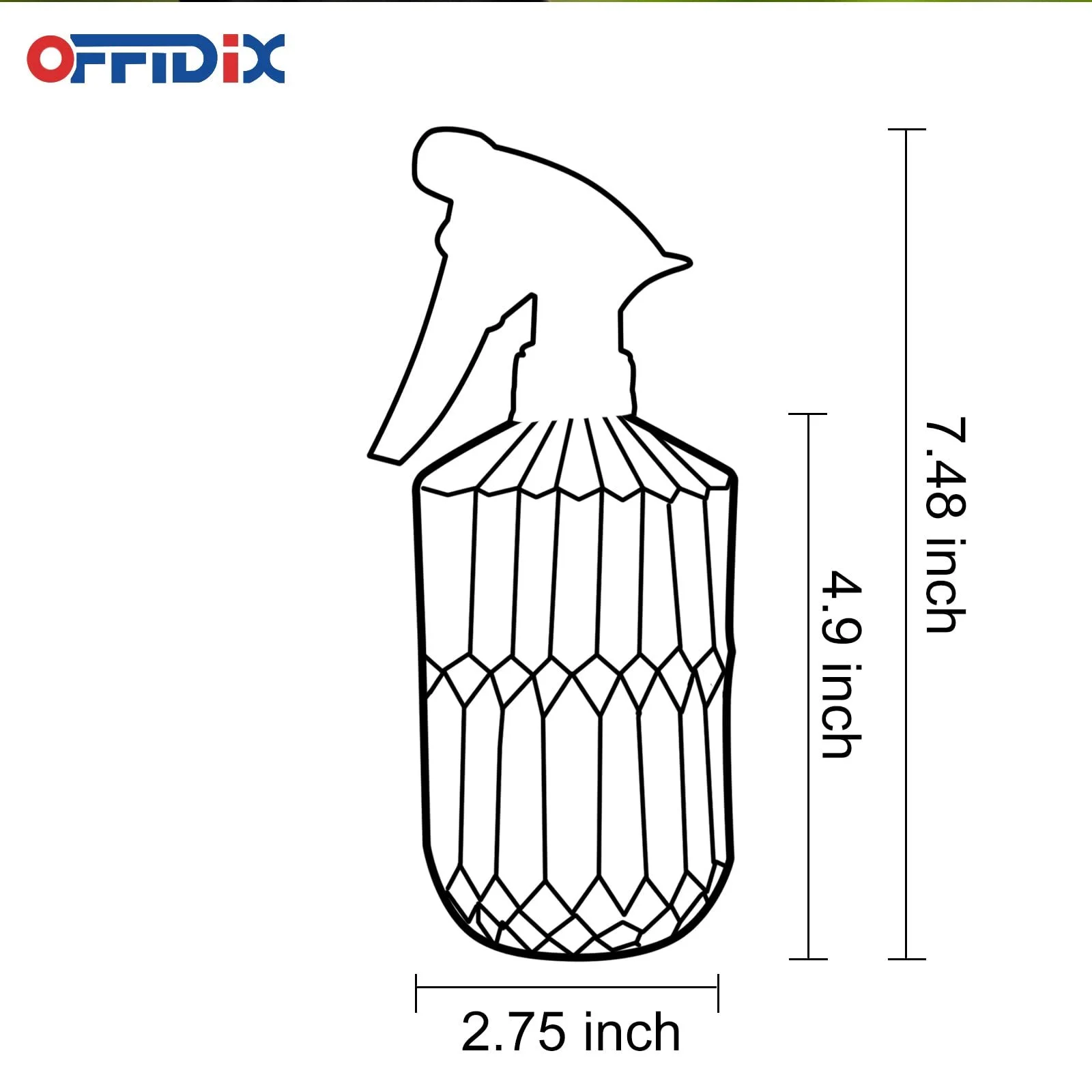Ручний обприскувач OFFIDIX 0.43 л Скло Сірий, фото №2 Ручний обприскувач OFFIDIX 0.43 л Скло Сірий, фото №2