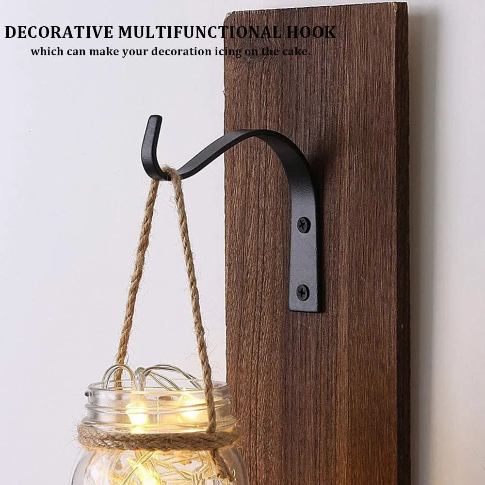 Кронштейны для растений Iron 4 шт. Black, фото №4