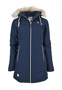 Жіноче стьобане пальто MADSea 6119* З теплою підкладкою Знімний пухнастий капюшон - Фото 1