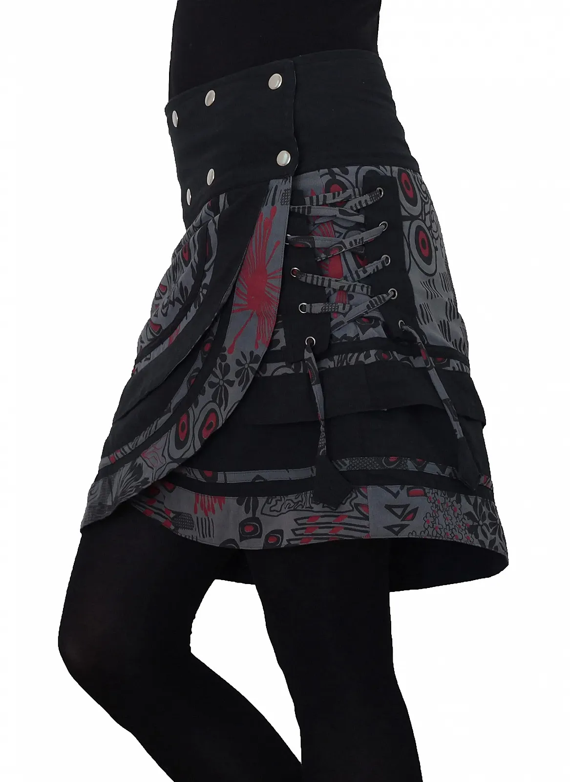 Спідниця-запаска жіноча Purewonder SK196, бавовняна з кишенею, фото №4