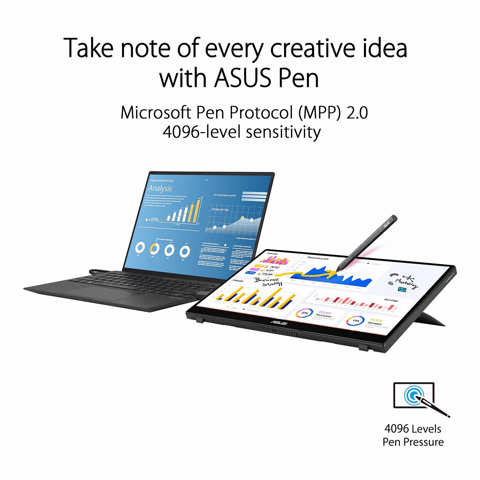 Монітор ASUS ZenScreen Ink MB14AHD 14 дюймів Портативний USB Тачскрін Full HD Type-C Micro HDMI, фото №3