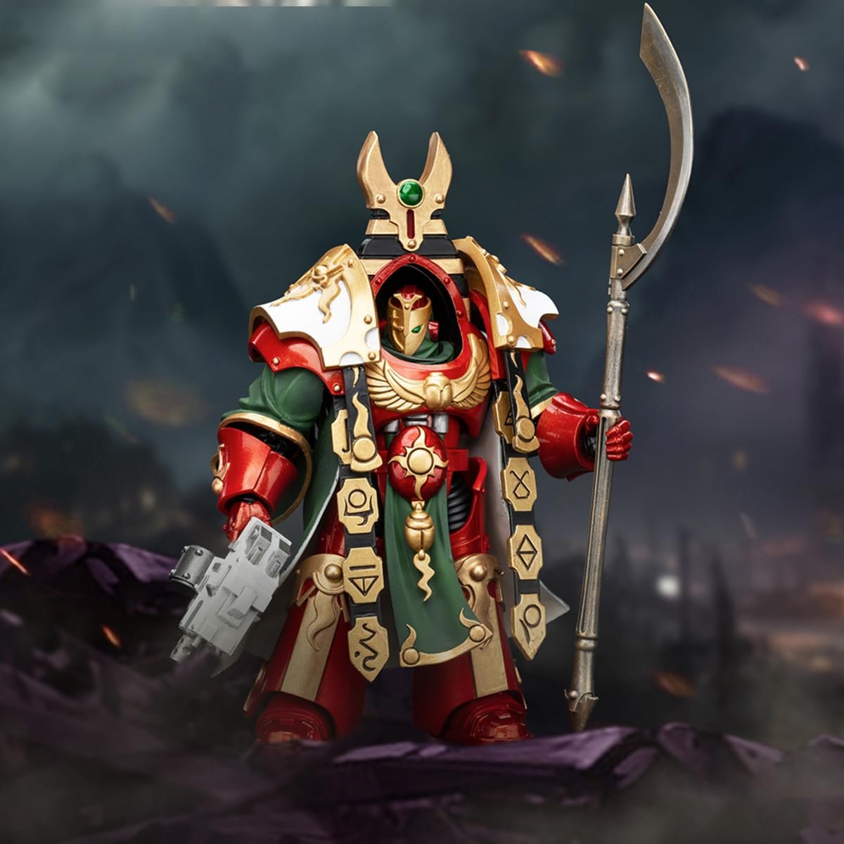 Фігурка Joytoy Warhammer The Horus Heresy Series Thousand Sons: Legion Praetor in Cataphractii Terminator Armour, масштаб 1:18, фото №5