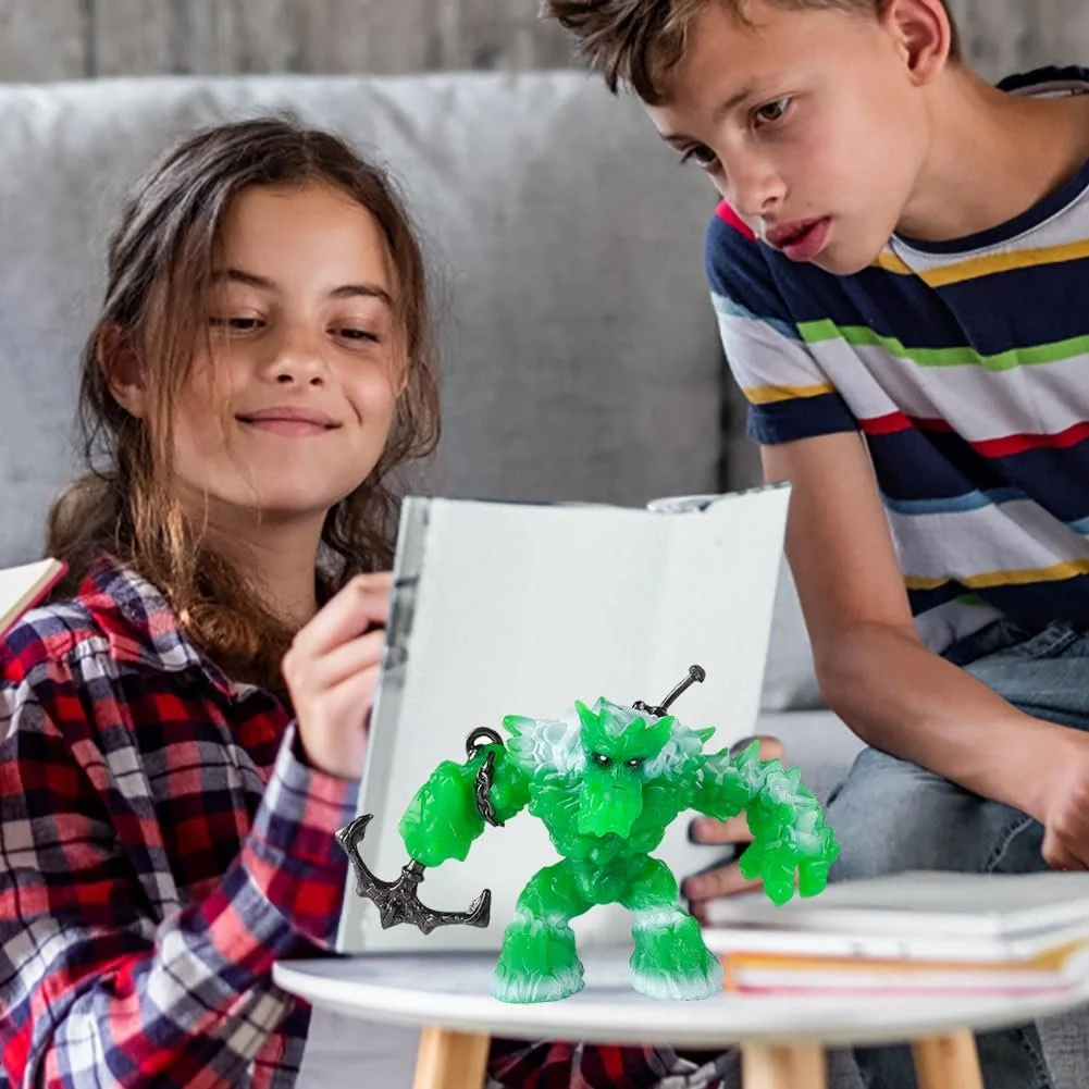 Колекційна фігурка SKIPTHYBER Creatures Mythical Ice Monster з магічним мечем та киркою, фото №4