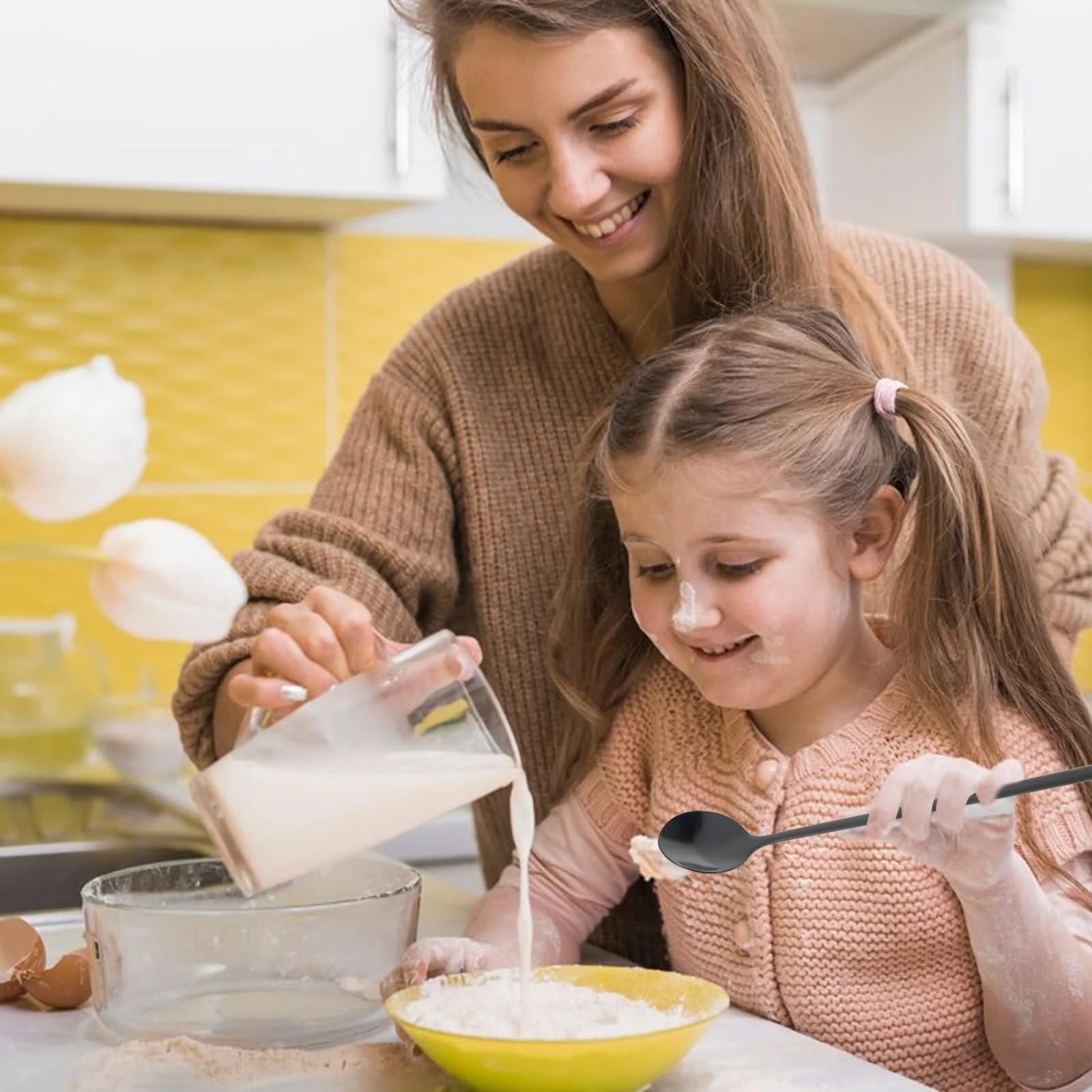 Ложка Типу Латте Мак’ято Nogeqi 17.5 см Чорний Матовий, Набір 4 шт., фото №7 Ложка Типу Латте Мак’ято Nogeqi 17.5 см Чорний Матовий, Набір 4 шт., фото №7