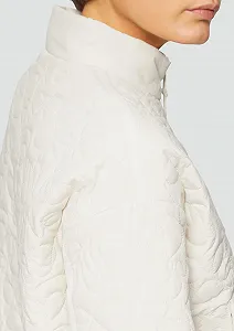 Курткаd з стьобаним візерунком та боковими кнопками synthetic.ua - Фото 1