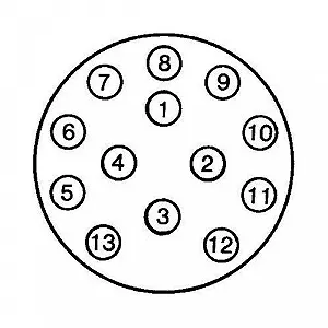 Розетка HELLA 8JB 005 949-012 MERCEDES-BENZ MITSUBISHI STEYR LIEBHERR synthetic.ua - Фото 1