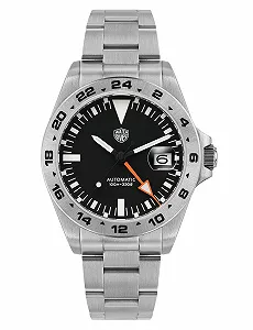 Часы Watchdives GMT Мужские WD16570 Dual Time Zone Дайвинг NH34 Автоматические Сапфировое стекло 100м Водонепроницаемые - Фото 1