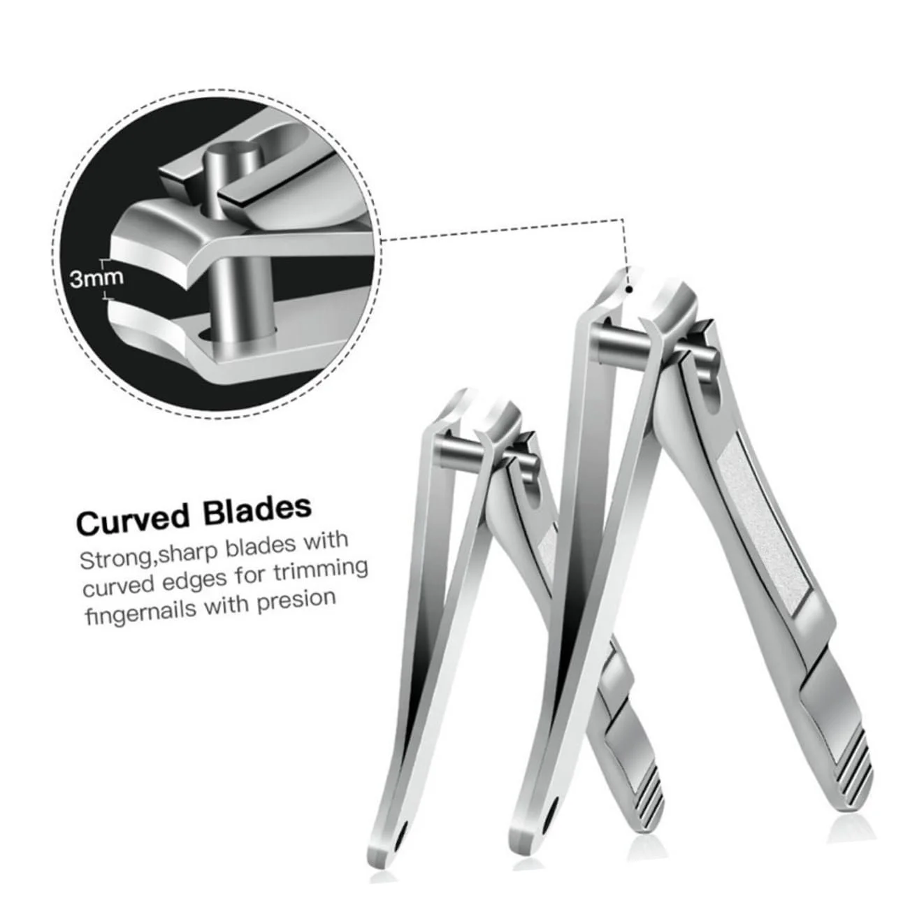 Набор для маникюра VALICLUD 2 шт. Кусачки, коррозионностойкие и долговечные, фото №3 Набор для маникюра VALICLUD 2 шт. Кусачки, коррозионностойкие и долговечные, фото №3