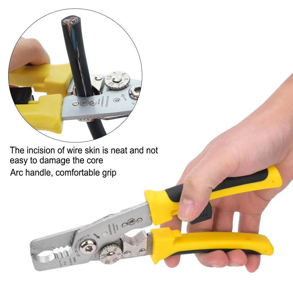 Стриппер многофункциональный 1-6 мм² для электромонтажа, фото №4