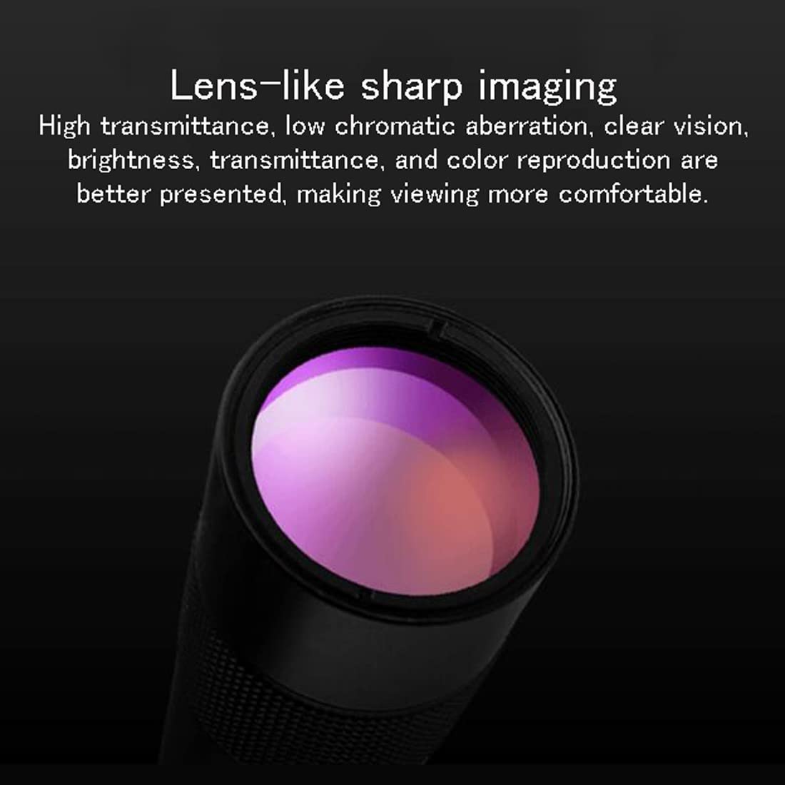 Монокуляр ED-Glas-Lanthanid-Glas 65° HD чорний, фото №5