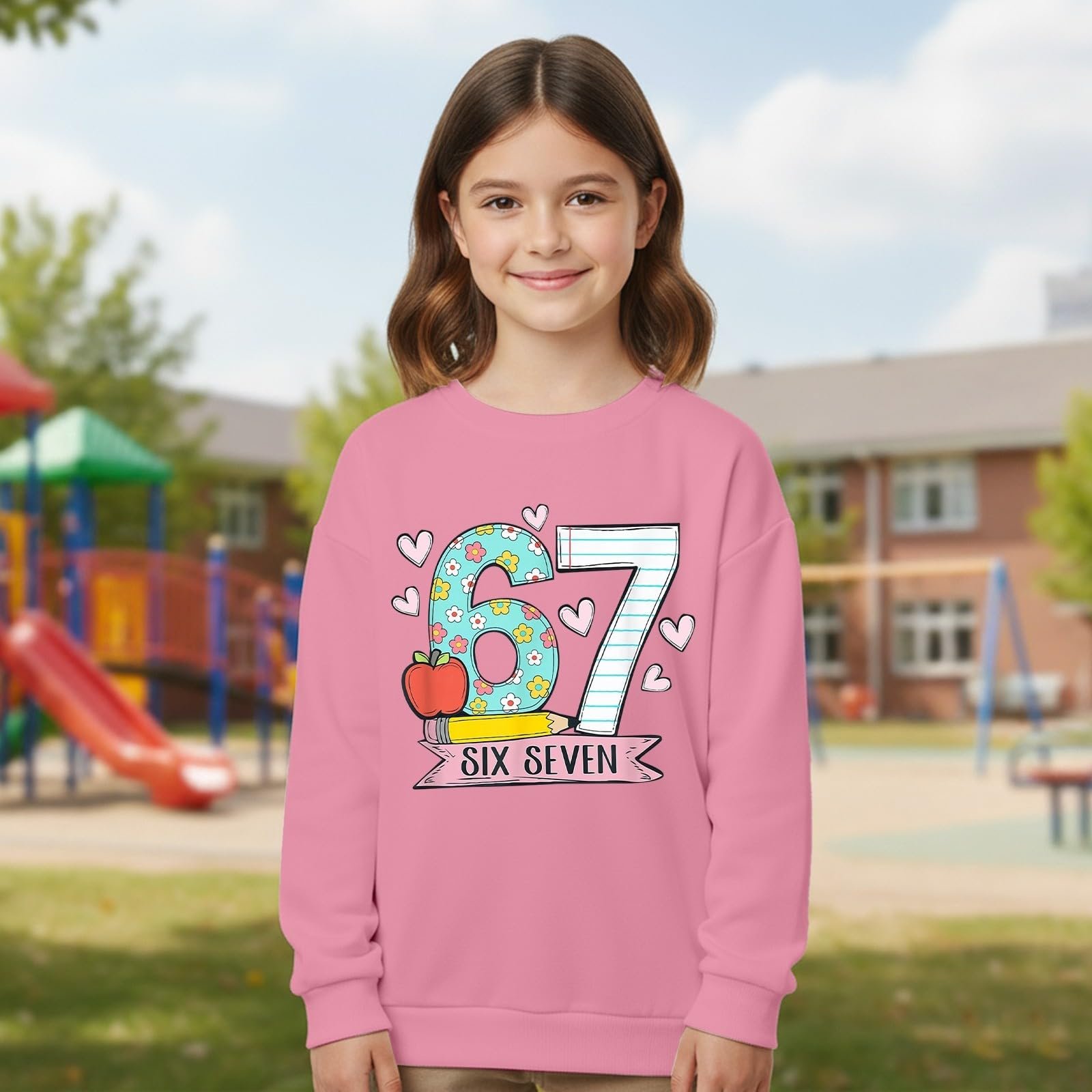 Sweatshirt Generisch 67 Pattern Дитячий світшот з довгими рукавами, фото №2
