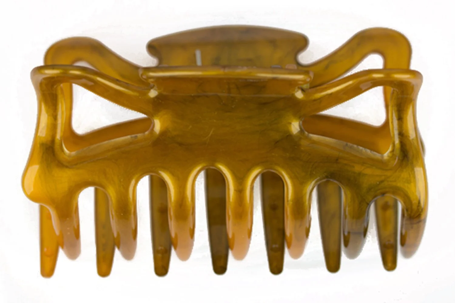 Краб для волос Large WeLoveBeads 9 см Olive Gold, фото №1